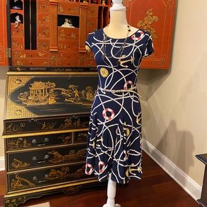 Lauren Ralph Lauren Navy and White Nautical Dress